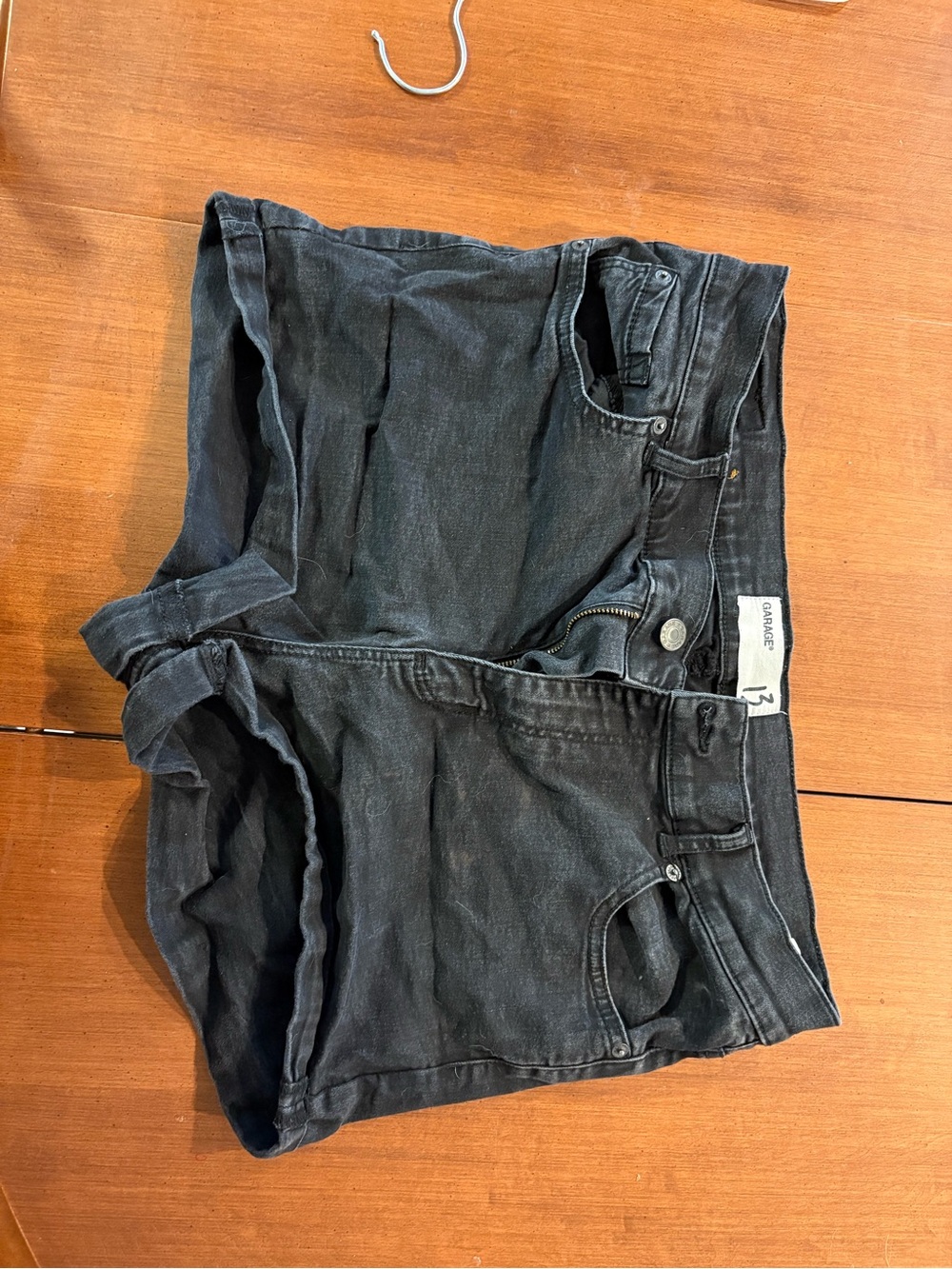 Garage Black Jean Shorts